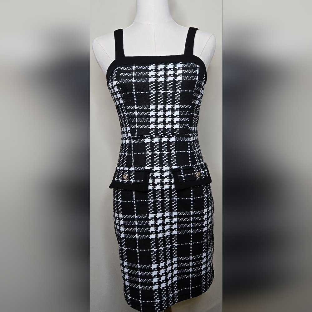 Patterned button front crop jacket and dress, pencil skirt